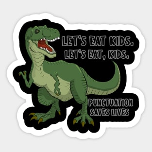 lets eat kids Sticker